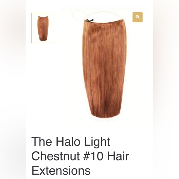 Authentic Halo Luxury Hair Extensions # 115 16” Light Chestnut 10FREE SHIPPING
